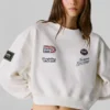 Sweatshirt mit Rundhalsausschnitt und lockerer Passform Sweatshirt mit Rundhalsausschnitt und lockerer Passform