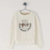 Sweatshirt mit Rundhalsausschnitt und lockerer Passform