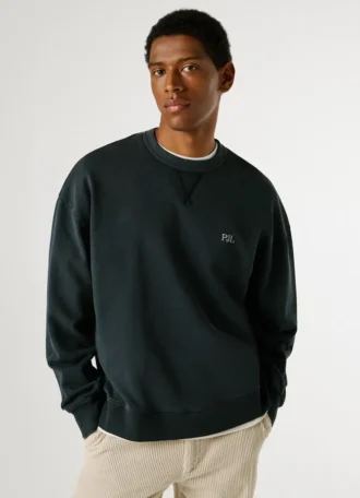Sweatshirt mit Rundhalsausschnitt und lockerer Passform