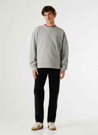 Sweatshirt mit Rundhalsausschnitt und lockerer Passform