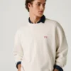 Sweatshirt mit Rundhalsausschnitt und lockerer Passform Sweatshirt mit Rundhalsausschnitt und lockerer Passform
