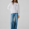 Sweatshirt mit Rundhalsausschnitt und lockerer Passform