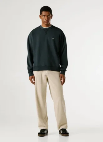 Sweatshirt mit Rundhalsausschnitt und lockerer Passform