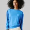 Sweatshirt mit Rundhalsausschnitt und lockerer Passform Sweatshirt mit Rundhalsausschnitt und lockerer Passform