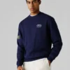 Sweatshirt mit Rundhalsausschnitt und lockerer Passform