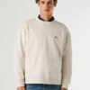 Sweatshirt mit Rundhalsausschnitt und lockerer Passform Sweatshirt mit Rundhalsausschnitt und lockerer Passform
