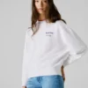 Sweatshirt mit Rundhalsausschnitt und lockerer Passform