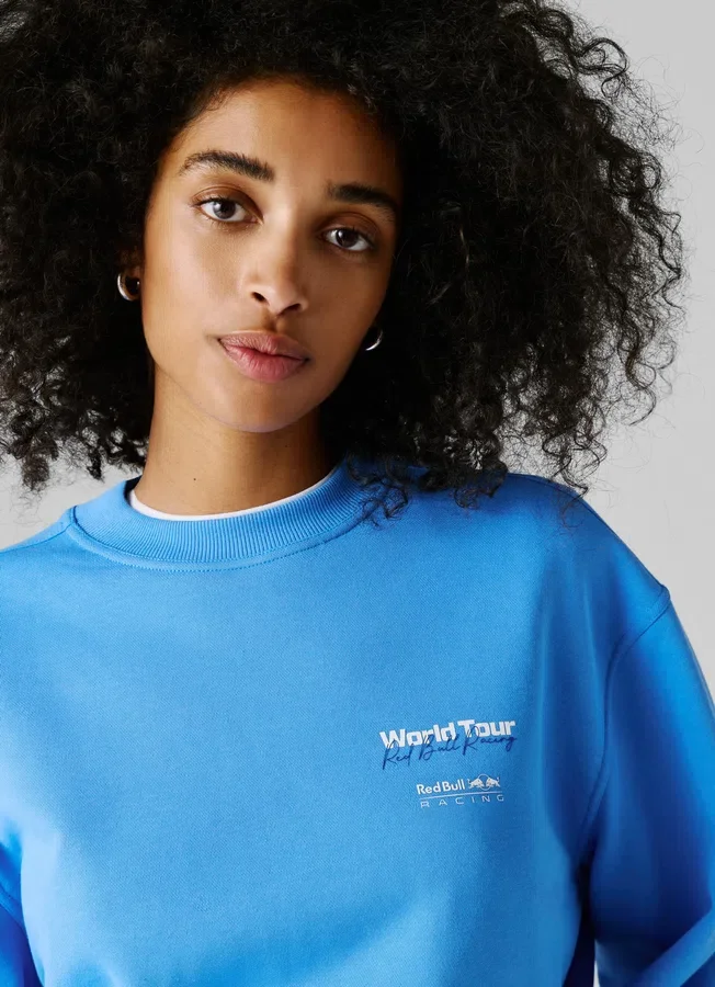 Sweatshirt mit Rundhalsausschnitt und lockerer Passform Sweatshirt mit Rundhalsausschnitt und lockerer Passform