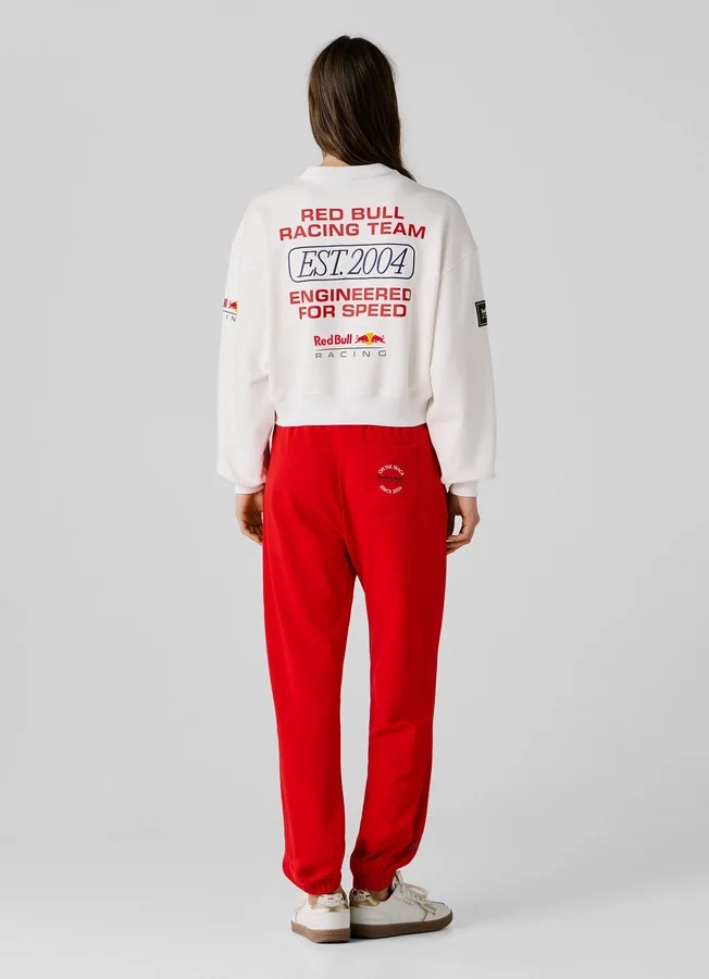 Sweatshirt mit Rundhalsausschnitt und lockerer Passform Sweatshirt mit Rundhalsausschnitt und lockerer Passform