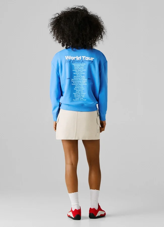 Sweatshirt mit Rundhalsausschnitt und lockerer Passform Sweatshirt mit Rundhalsausschnitt und lockerer Passform