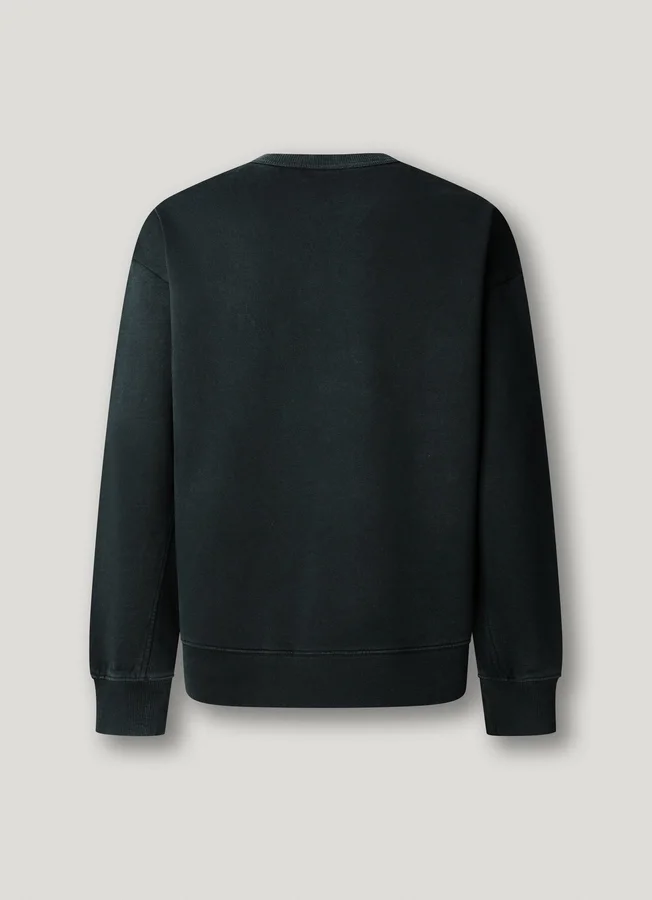 Sweatshirt mit Rundhalsausschnitt und lockerer Passform Sweatshirt mit Rundhalsausschnitt und lockerer Passform