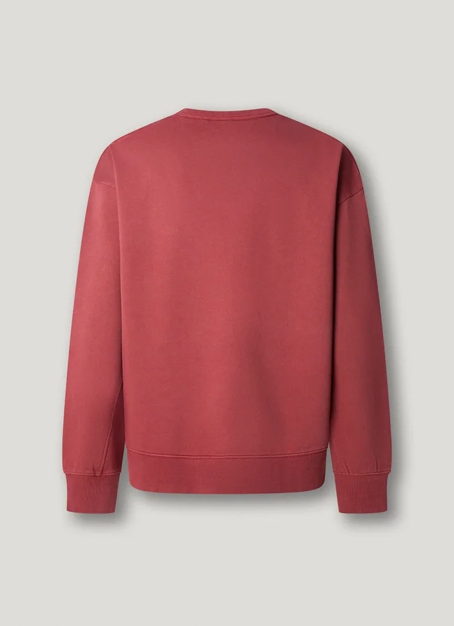 Sweatshirt mit Rundhalsausschnitt und lockerer Passform Sweatshirt mit Rundhalsausschnitt und lockerer Passform