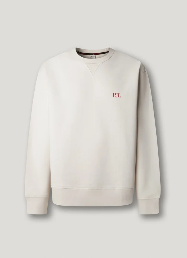 Sweatshirt mit Rundhalsausschnitt und lockerer Passform Sweatshirt mit Rundhalsausschnitt und lockerer Passform