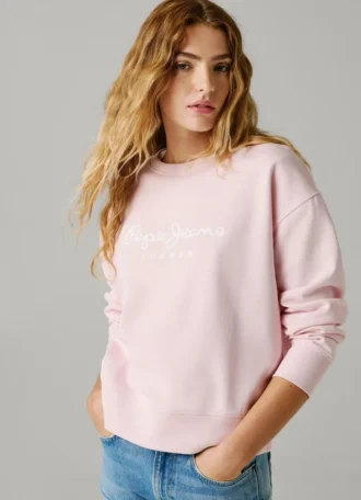 Sweatshirt mit Rundhalsausschnitt und Logo