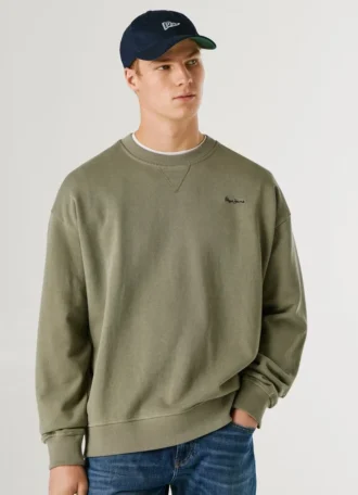 Sweatshirt mit Rundhalsausschnitt und Logo Sweatshirt mit Rundhalsausschnitt und Logo
