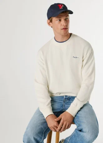 Sweatshirt mit Rundhalsausschnitt und Logo