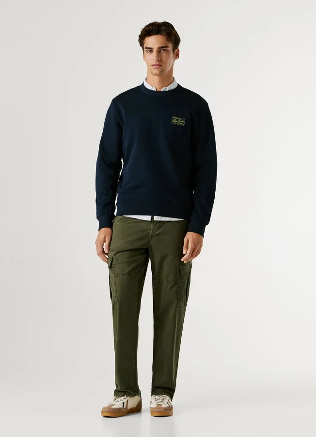 Sweatshirt mit Rundhalsausschnitt und Logo Sweatshirt mit Rundhalsausschnitt und Logo