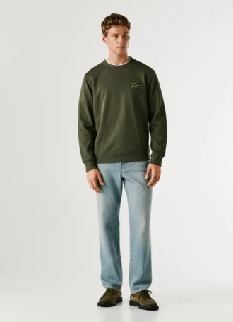 Sweatshirt mit Rundhalsausschnitt und Logo