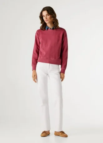 Sweatshirt mit Rundhalsausschnitt und Logo