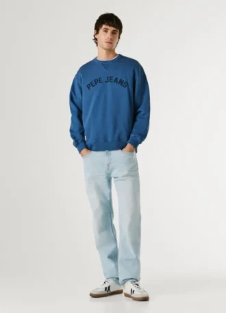 Sweatshirt mit Rundhalsausschnitt und Logo