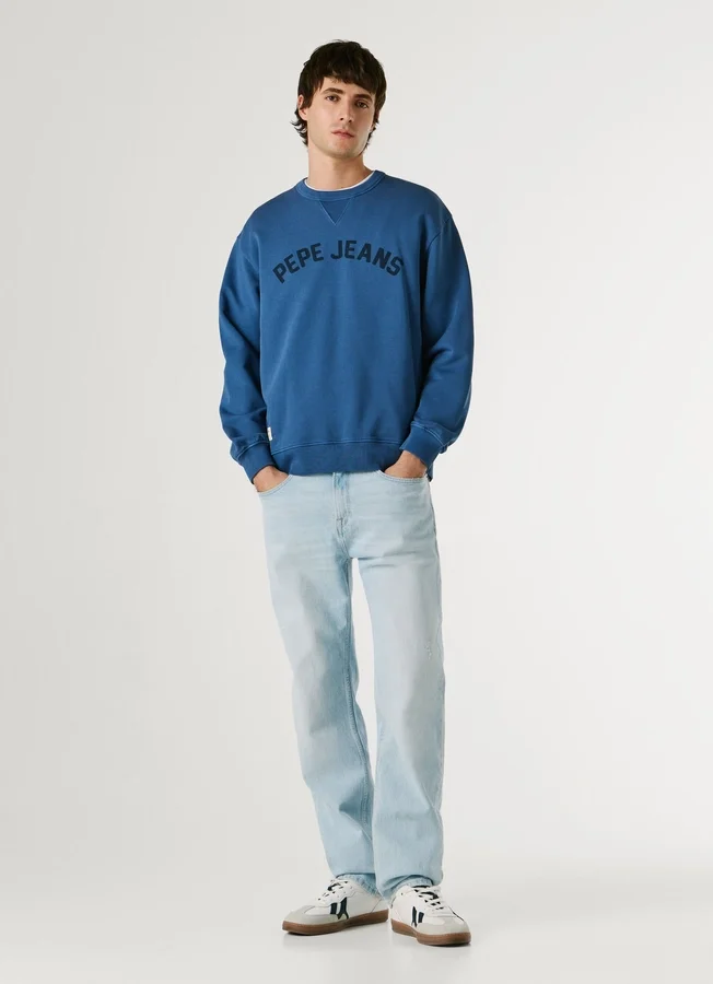 Sweatshirt mit Rundhalsausschnitt und Logo Sweatshirt mit Rundhalsausschnitt und Logo