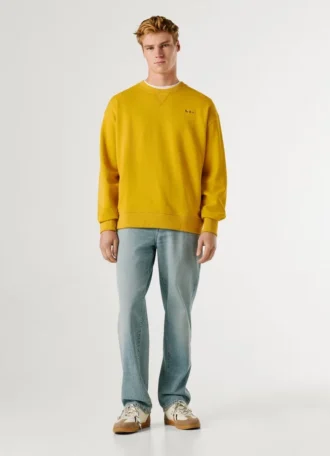 Sweatshirt mit Rundhalsausschnitt und Logo