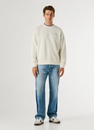 Sweatshirt mit Rundhalsausschnitt und Logo