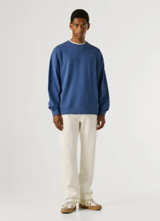Sweatshirt mit Rundhalsausschnitt und Logo