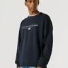 Sweatshirt mit Rundhalsausschnitt und Logo Sweatshirt mit Rundhalsausschnitt und Logo