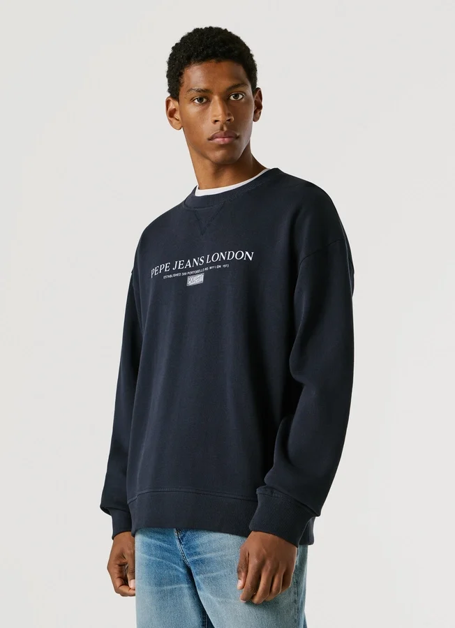 Sweatshirt mit Rundhalsausschnitt und Logo Sweatshirt mit Rundhalsausschnitt und Logo