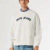 Sweatshirt mit Rundhalsausschnitt und Logo