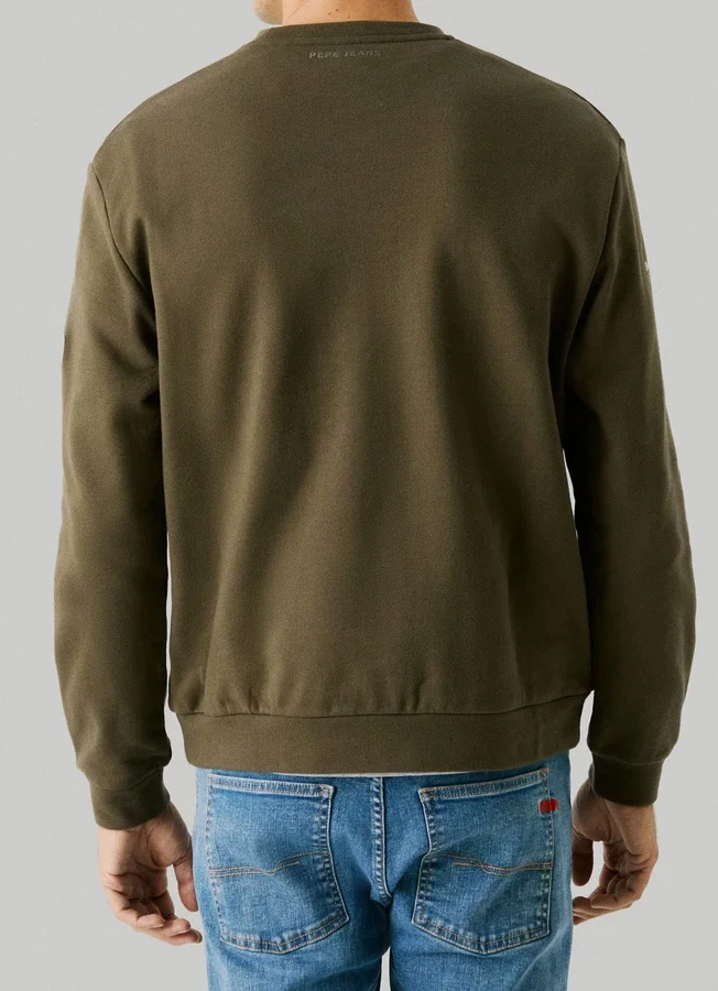 Sweatshirt mit Rundhalsausschnitt und Logo Sweatshirt mit Rundhalsausschnitt und Logo