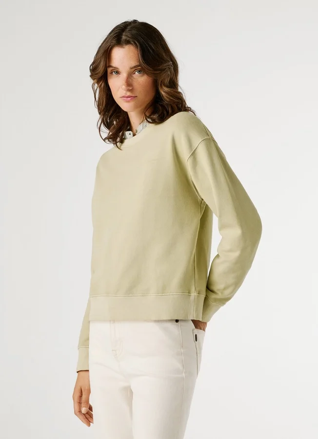 Sweatshirt mit Rundhalsausschnitt und Logo Sweatshirt mit Rundhalsausschnitt und Logo