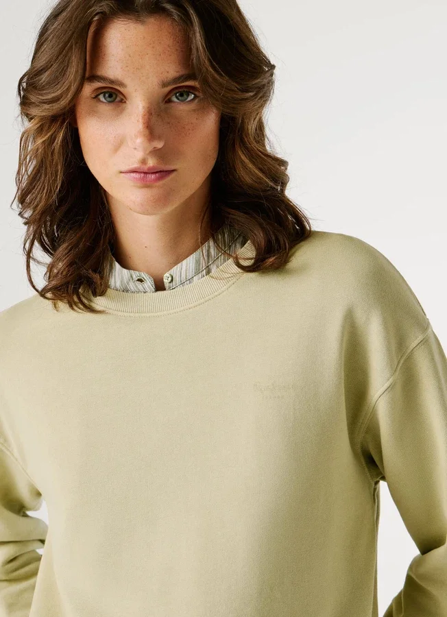 Sweatshirt mit Rundhalsausschnitt und Logo Sweatshirt mit Rundhalsausschnitt und Logo