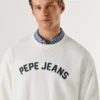 Sweatshirt mit Rundhalsausschnitt und Logo