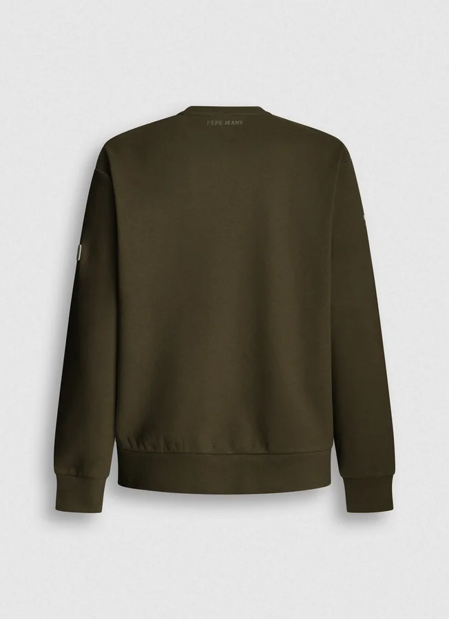 Sweatshirt mit Rundhalsausschnitt und Logo Sweatshirt mit Rundhalsausschnitt und Logo