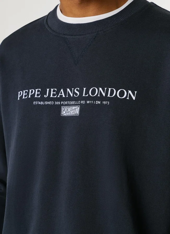 Sweatshirt mit Rundhalsausschnitt und Logo Sweatshirt mit Rundhalsausschnitt und Logo