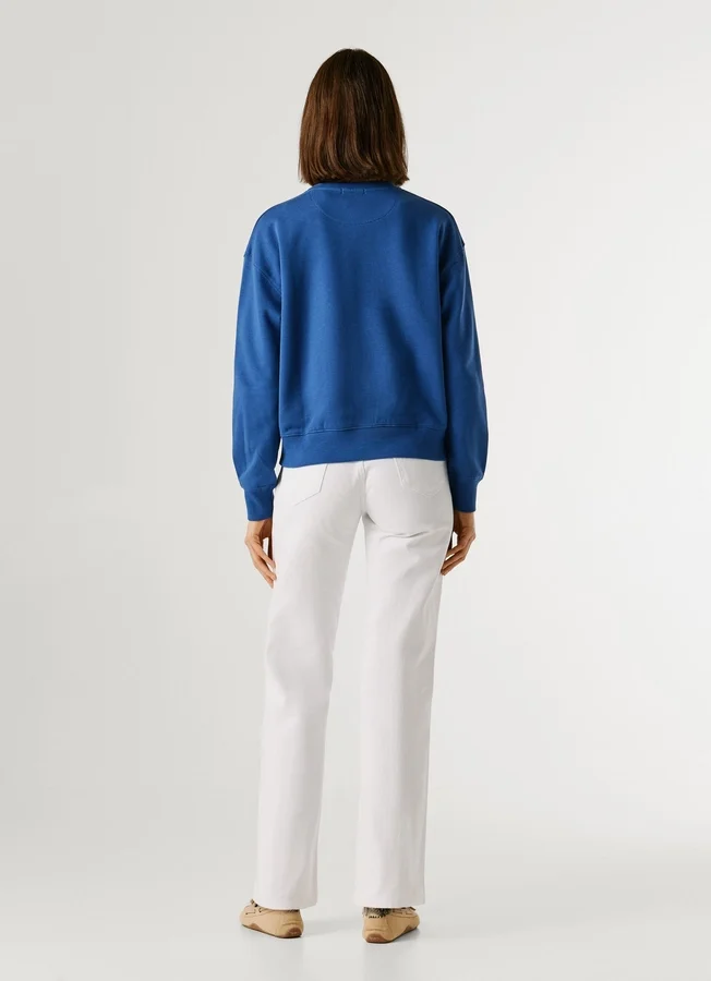 Sweatshirt mit Rundhalsausschnitt und Logo Sweatshirt mit Rundhalsausschnitt und Logo
