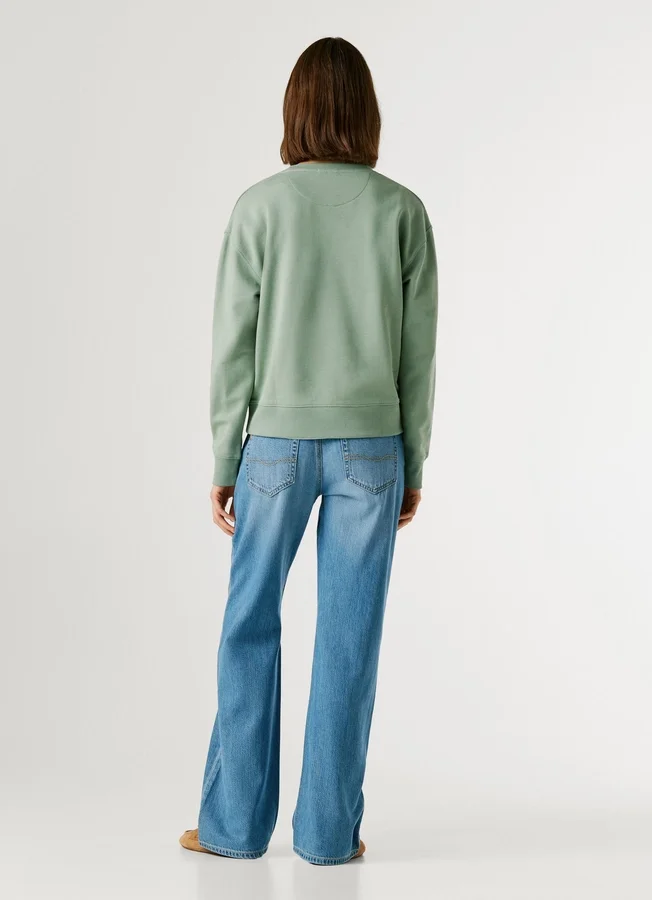 Sweatshirt mit Rundhalsausschnitt und Logo Sweatshirt mit Rundhalsausschnitt und Logo