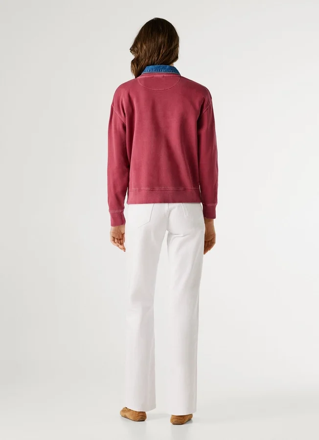 Sweatshirt mit Rundhalsausschnitt und Logo Sweatshirt mit Rundhalsausschnitt und Logo