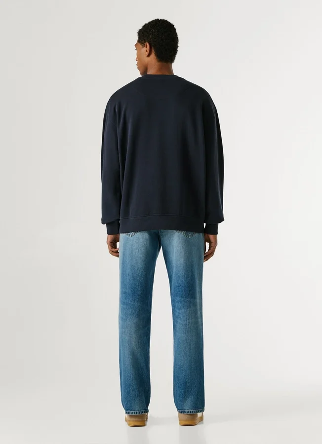 Sweatshirt mit Rundhalsausschnitt und Logo Sweatshirt mit Rundhalsausschnitt und Logo