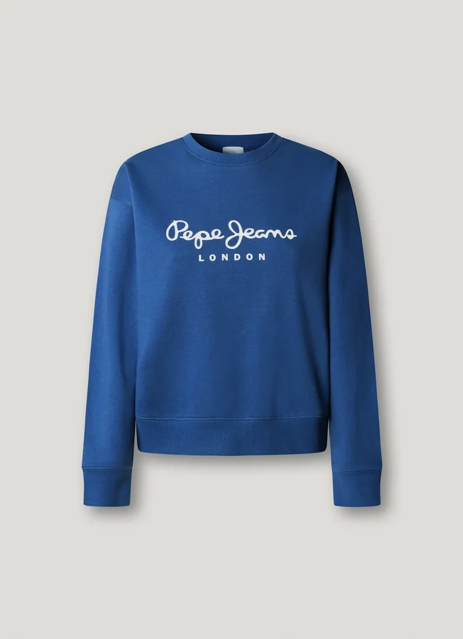 Sweatshirt mit Rundhalsausschnitt und Logo Sweatshirt mit Rundhalsausschnitt und Logo