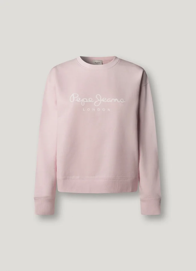 Sweatshirt mit Rundhalsausschnitt und Logo Sweatshirt mit Rundhalsausschnitt und Logo