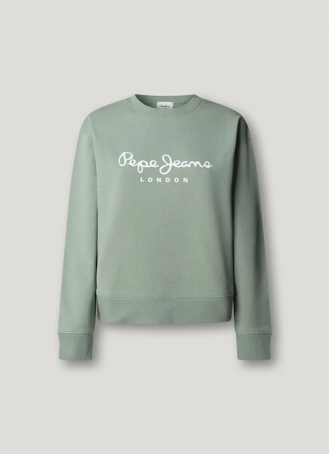Sweatshirt mit Rundhalsausschnitt und Logo Sweatshirt mit Rundhalsausschnitt und Logo