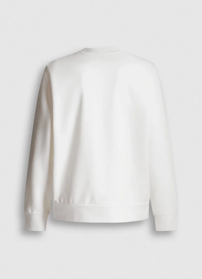 Sweatshirt mit Rundhalsausschnitt und Logo Sweatshirt mit Rundhalsausschnitt und Logo
