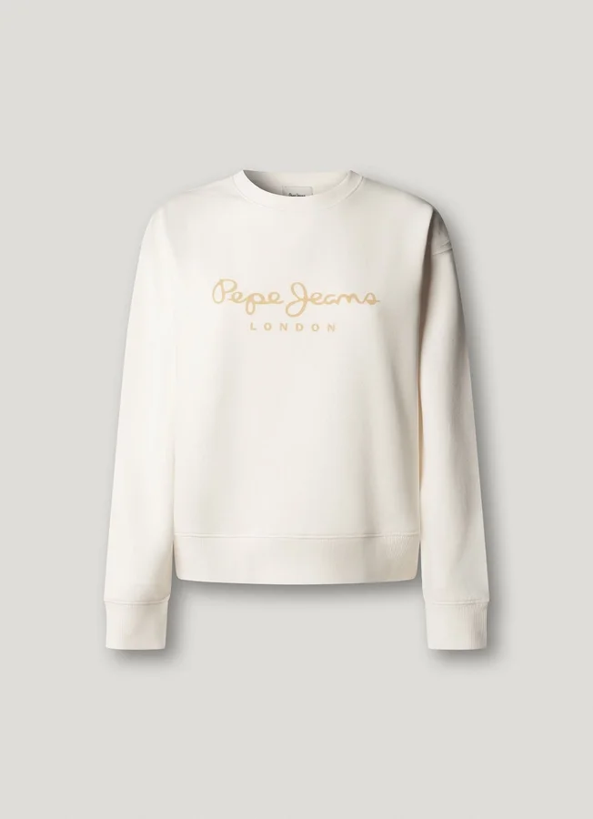 Sweatshirt mit Rundhalsausschnitt und Logo Sweatshirt mit Rundhalsausschnitt und Logo