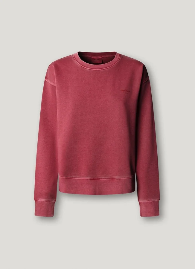 Sweatshirt mit Rundhalsausschnitt und Logo Sweatshirt mit Rundhalsausschnitt und Logo