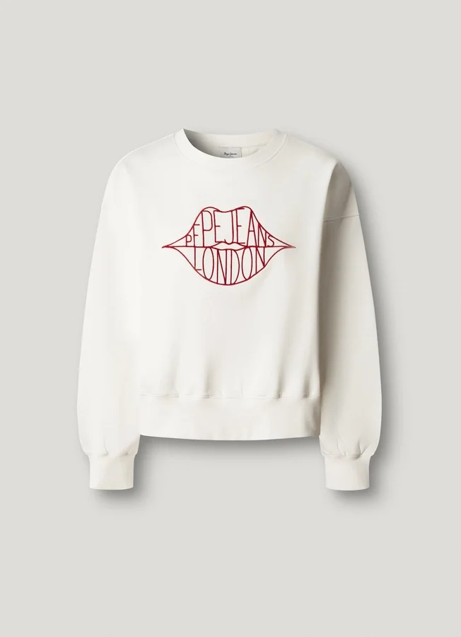 Sweatshirt mit Rundhalsausschnitt und Logo Sweatshirt mit Rundhalsausschnitt und Logo