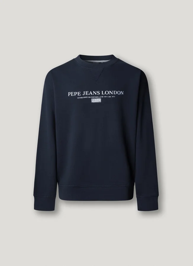 Sweatshirt mit Rundhalsausschnitt und Logo Sweatshirt mit Rundhalsausschnitt und Logo
