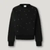 Sweatshirt mit Rundhalsausschnitt und Nieten